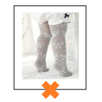 Kinder maillot met strikjes grijs